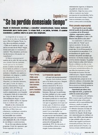 "Se ha perdido demasiado tiempo"  [artículo]