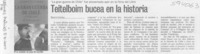 Teitelboim bucea en la historia  [artículo] Renato Castelli