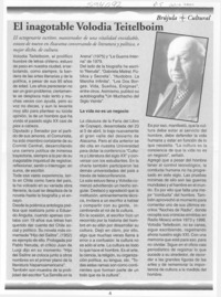 El inagotable Volodia Teitelboim  [artículo]