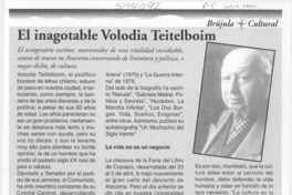 El inagotable Volodia Teitelboim  [artículo]