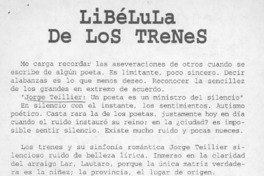 Libélula de los trenes  [artículo] Carlos Delgado Páez