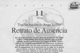 Retrato de ausencia  [artículo] Antonio Riba