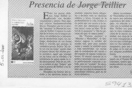 Presencia de Jorge Teillier  [artículo]