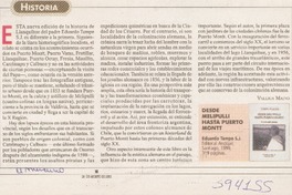 Desde Melipulli hasta Puerto Montt  [artículo] Valeria Maino