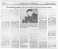 "Todos los pueblos de Chile forman parte de la nación"  [artículo]