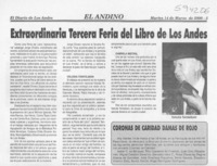 Extraordinaria Tercera Feria del Libro de Los Andes  [artículo]
