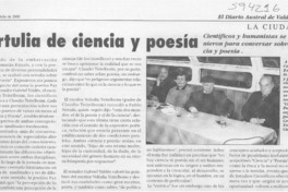 Tertulia de ciencia y poesía  [artículo]