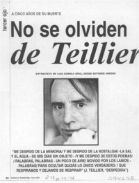 No se olviden de Teillier  [artículo] Luis Correa Díaz