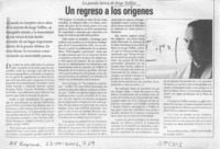 Un regreso a los orígenes  [artículo]