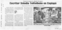 Escritor Volodia Teitelboim en Copiapó  [artículo]