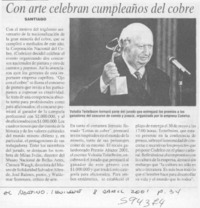 Con arte celebran cumpleaños del cobre  [artículo]