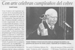 Con arte celebran cumpleaños del cobre  [artículo]