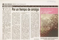 Por un tiempo de arraigo  [artículo] Jaime Retamales