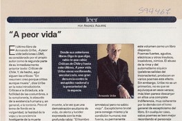 "A peor vida"  [artículo] Andrés Aguirre