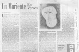 Un muriente en versos  [artículo] Cristólbal Solari