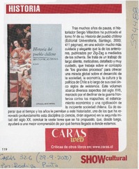 Historia del pueblo chileno  [artículo]