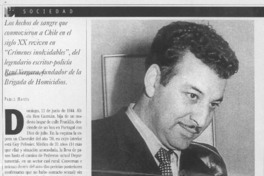 Crónicas de un sabueso  [artículo] Pablo Marín