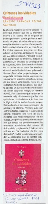 Crímenes inolvidables  [artículo]