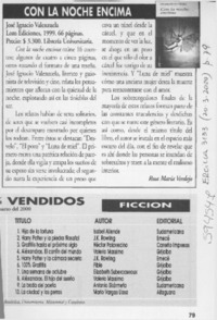 Con la noche encima  [artículo] Rosa María Verdejo