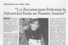 "Los recursos para enfrentar la adversidad están en nuestro interior"  [artículo]