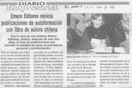 Emece editores reinicia publicaciones de autoformación con libro de autora chilena  [artículo]