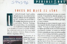 Voces de hace 25 años  [artículo]