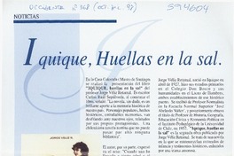 Iquique, huellas en la sal  [artículo]
