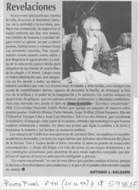 Revelaciones  [artículo] Antonio J. Salgado
