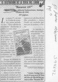 Bucarest 187  [artículo] Gabriel Castro Rodríguez