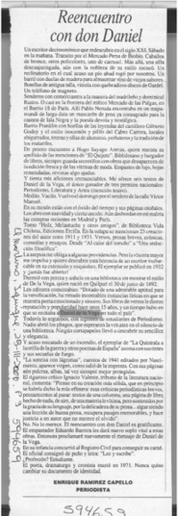 Reencuentro con don Daniel