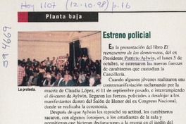 Estreno policial  [artículo]
