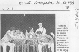 "Perdón, estamos en guerra" se presenta en la Sala Andes  [artículo]