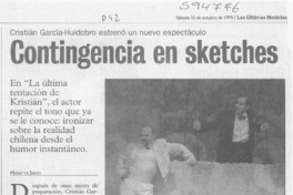 Contingencia en sketches  [artículo] Marietta Santí
