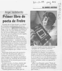 Primer libro de poeta de Freire  [artículo]