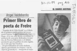 Primer libro de poeta de Freire  [artículo]