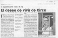 El deseo de vivir de Circe  [artículo] Andrés Gómez B.