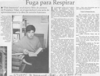 Fuga para respirar  [artículo]