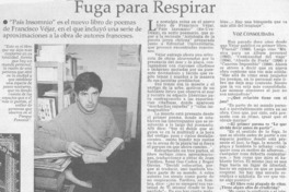 Fuga para respirar  [artículo]