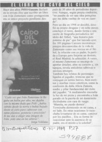 El libro que cayó del cielo  [artículo]
