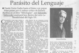Parásito del lenguaje  [artículo] Yenny Cáceres