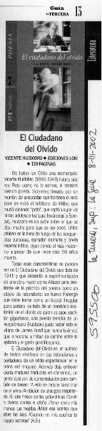 El ciudadano del olvido  [artículo]