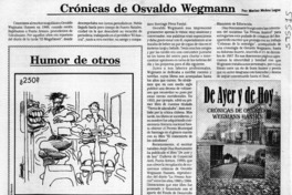 Crónicas de Osvaldo Wegmann