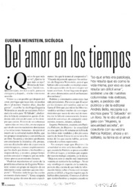 Del amor en los tiempos del cambio  [artículo] Ximena Torres Cautivo