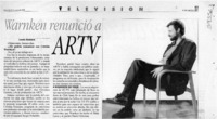 Warnken renunció a ARTV