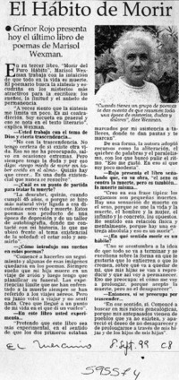 El hábito de morir  [artículo]