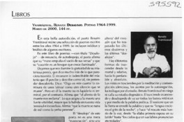 Desalojo  [artículo] Rosa Cruchaga de Walker