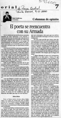 El poeta se reencuentra con su armada  [artículo] Raúl Gutiérrez