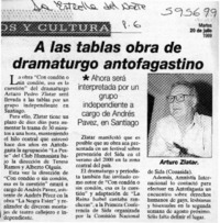 A las tablas obra de dramaturgo antofagastino  [artículo]