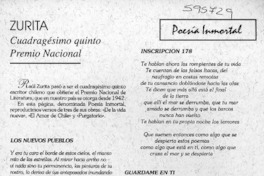 Cuadragésimo quinto Premio Nacional  [artículo]