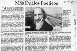Más duelos poéticos  [artículo]